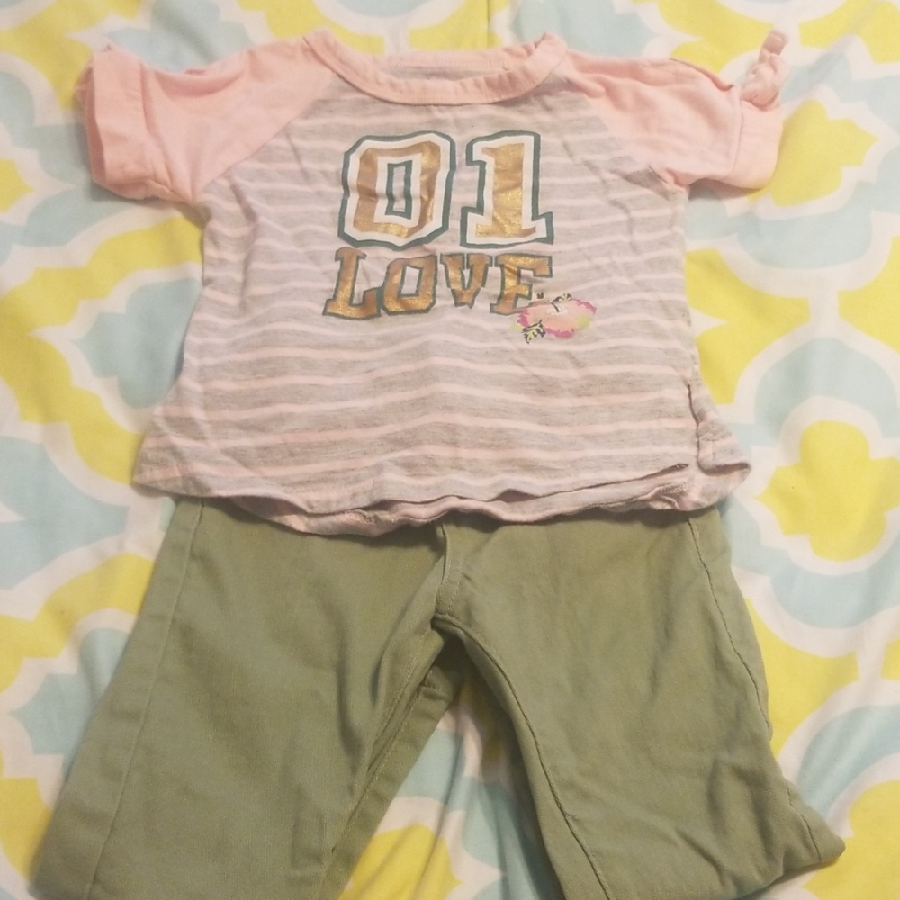 4t short sleeve top and long pants